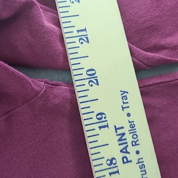 PINK Victoria's Secret Long Sleeve Pink Nation Maroon Tee Shirt - Size Small - Picture 11 of 11